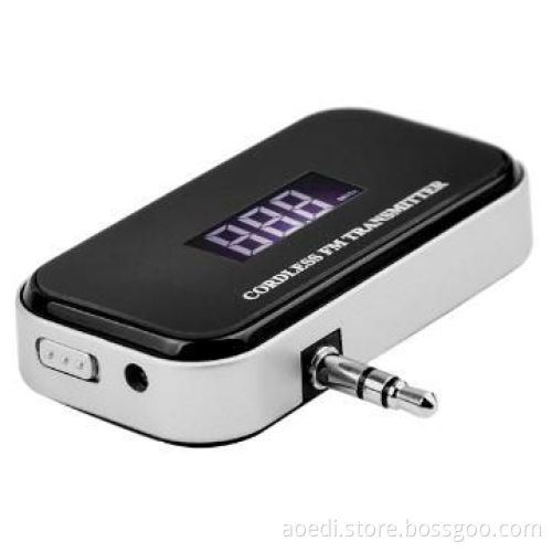 Mini FM Transmitter, Car Music Links 12-24V DC Cigarette Power Supply, 87.5 to 108.0MHz FM Frequency